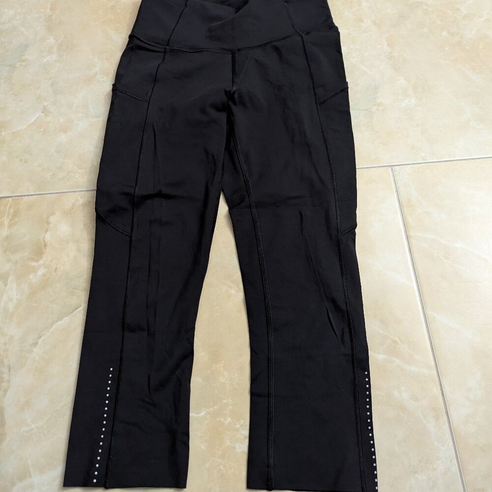 Lululemon Women’s Fast and Free Crop II 19" Nulux Athletic Leggings Size 4